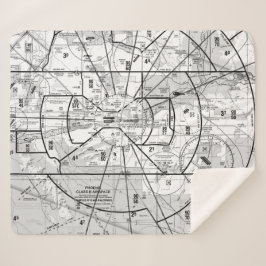 Cobertor Sherpa Gráfico de Aviação