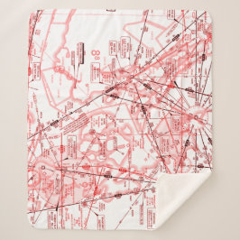 Cobertor Sherpa Gráfico de Aviação