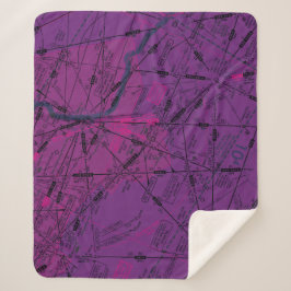 Cobertor Sherpa Gráfico de Aviação