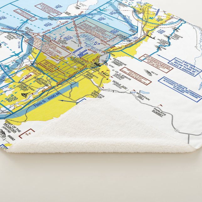 Cobertor Sherpa Gráfico de Aviação (3/4)