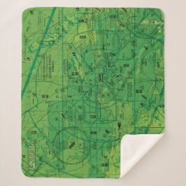 Cobertor Sherpa Gráfico de Aviação