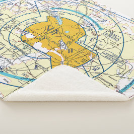 Cobertor Sherpa Gráfico de Aviação Sherpa Blanket