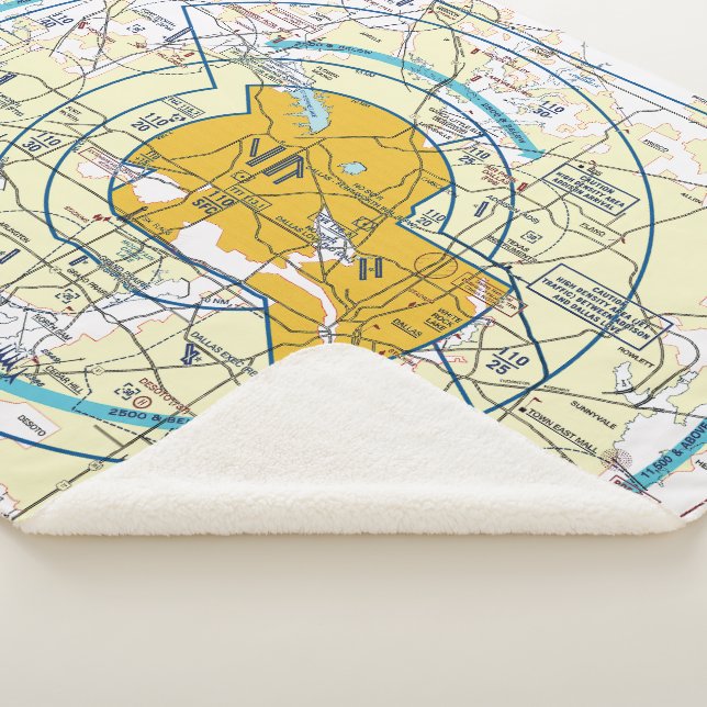 Cobertor Sherpa Gráfico de Aviação Sherpa Blanket (3/4)