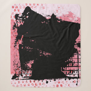 Cobertor Sherpa Gráfico de Textura de Vintage com Grunge de Fundo