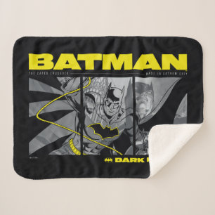 Cobertor Sherpa Gráfico de tripla quadrícula Batman Comic