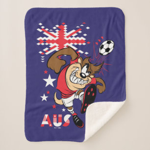 Cobertor Sherpa Gráficos do TAZ™ Time Austrália Futebol