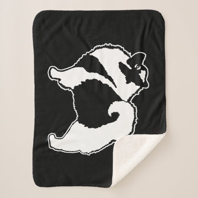 Cobertor Sherpa Gráficos Keeshond - Arte de Cachorro Original (Frente)