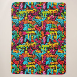 Cobertor Sherpa Grafite, Tinta Pingando