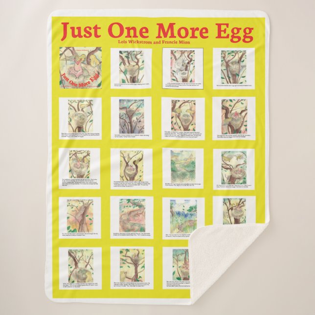 Cobertor Sherpa Grande Cobertura Só Mais Um Ovo (Frente)