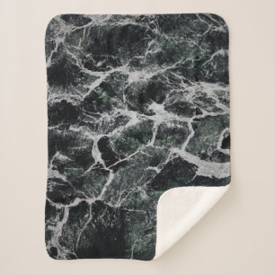 Cobertor Sherpa Gray and black painting