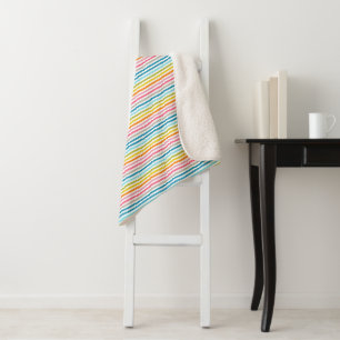 Cobertor Sherpa Grebow Stripes de Verão