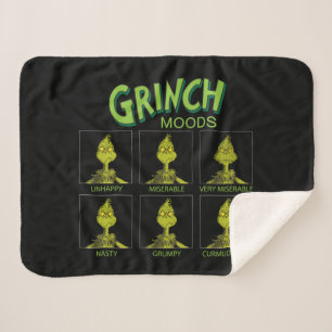 Cobertor Sherpa Grinch Gráfico de Humores