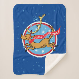 Cobertor Sherpa Grinch   Max Feliz Grinchmas!