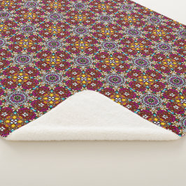 Cobertor Sherpa Groovy Heavenly Flower Power