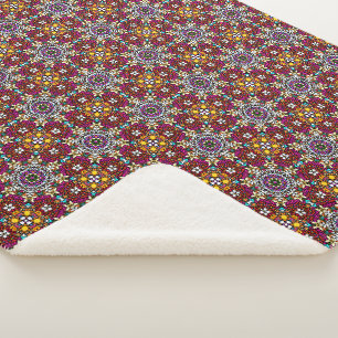 Cobertor Sherpa Groovy Heavenly Flower Power