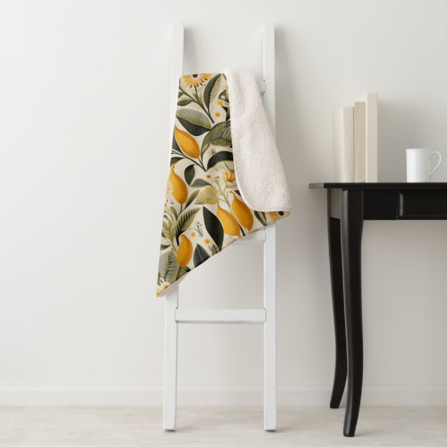 Cobertor Sherpa Grove Botânica de Limão (In Situ)