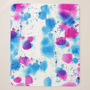 Cobertor Sherpa Grunge Mantém Textura De Aquarela