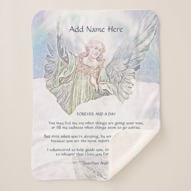 Cobertor Sherpa Guardian Angel Blanket (Frente)