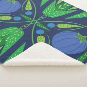 Cobertor Sherpa Guardião Do Sherpa Blueberry (3 Tamanhos)