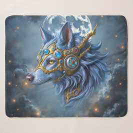 Cobertor Sherpa Guardião enluarado do Véu de Safira.