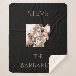 Cobertor Sherpa Guerreiro Bárbaro Personalizado