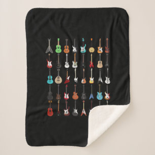 Cobertor Sherpa Guitarrista Guitarrista Instrumento Musical Rock a