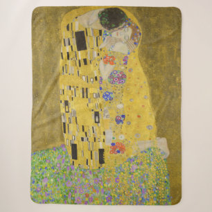 Cobertor Sherpa Gustav Klimt - O Beijo