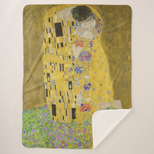 Cobertor Sherpa Gustav Klimt - The Biss