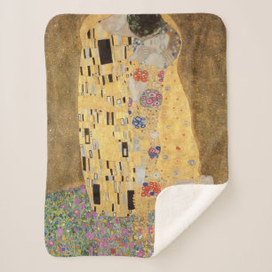 Cobertor Sherpa Gustav Klimt The Kiss, 1907-08