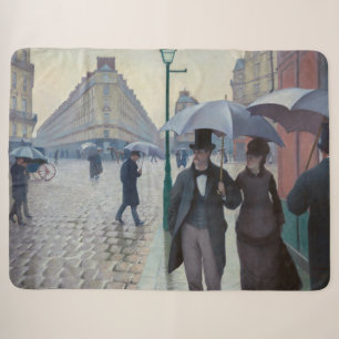 Cobertor Sherpa Gustave Caillebotte - Rua de Paris; Dia Chuvoso