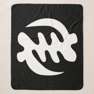 Cobertor Sherpa Gye Nyame Deus é o símbolo de Adinkra supremo
