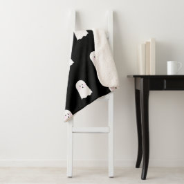 Cobertor Sherpa Halloween Cute Little Ghost Boy's