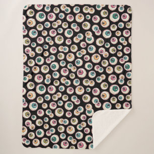 Cobertor Sherpa Halloween Eyebolas