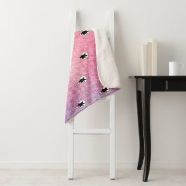 Cobertor Sherpa Halloween rosa Sherpa Blanket, poeta Adiela Akoo