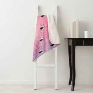 Cobertor Sherpa Halloween rosa Sherpa Blanket, poeta Adiela Akoo