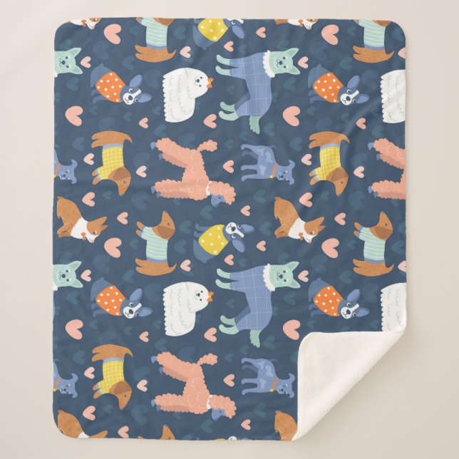 Cobertor Sherpa Halloween Spiders Web: Padrão Invisível (Frente)