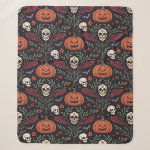 Cobertor Sherpa Halloween Vibes Pattern