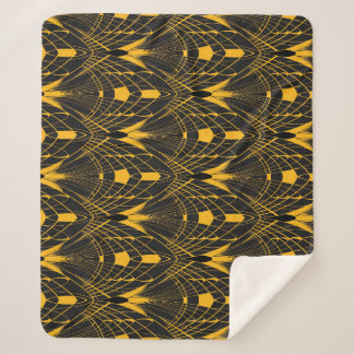 Cobertor Sherpa Harmonia Geométrica: Design de Ornamento Digital