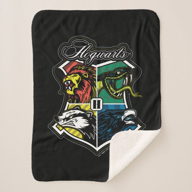 Cobertor Sherpa HARRY POTTER™ | Crachá atlético HOGWARTS™ (Frente)