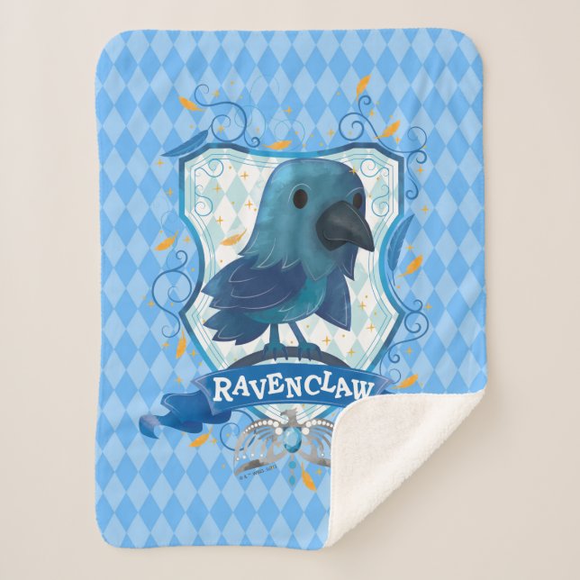 Cobertor Sherpa Harry Potter | Encantamento da RAVENCLAW™ Crest (Frente)