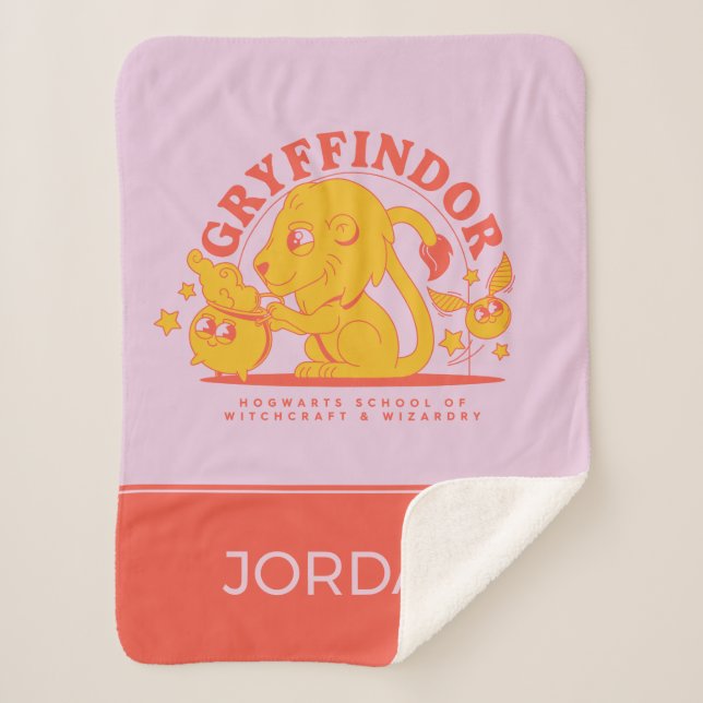 Cobertor Sherpa HARRY POTTER™ | Escola GRYFFINDOR™ Hogwarts (Frente)