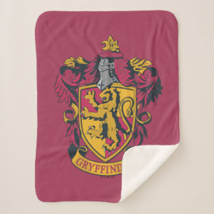 Cobertor Sherpa Harry Potter   Gryffindor Crest Dourado e Vermelho