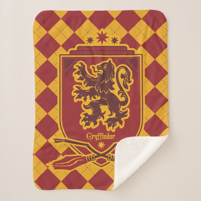 Cobertor Sherpa Harry Potter | Gryffindor QUIDDITCH™ Crest (Frente)