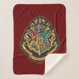 Cobertor Sherpa Harry Potter Hogwarts Crest
