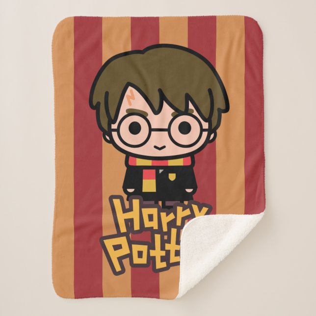 Cobertor Sherpa Harry Potter Personagem de desenho animado Art (Frente)