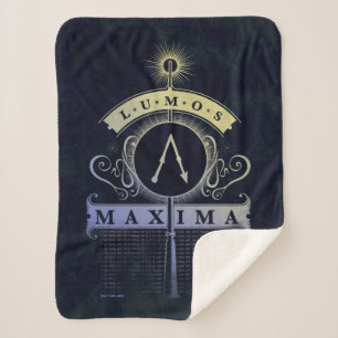 Cobertor Sherpa Harry Potter Spell Lumos Maxima Graphic