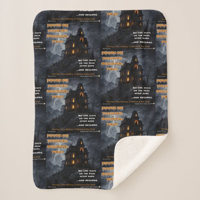 Cobertor Sherpa Haunted Squirrel Peak (Frente)