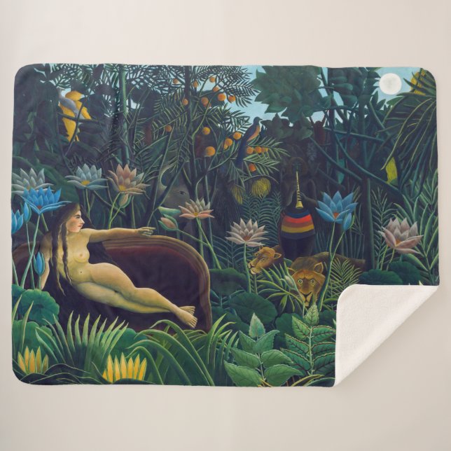 Cobertor Sherpa Henri Rousseau - O Sonho / Le Reve (Frente (Horizontal))
