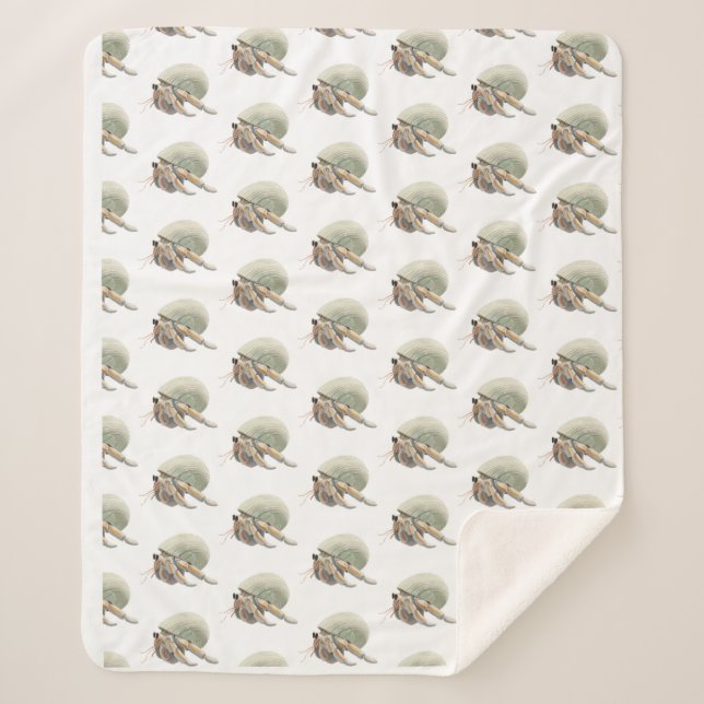 Cobertor Sherpa Hermit Crab Blanket Medium (Frente)