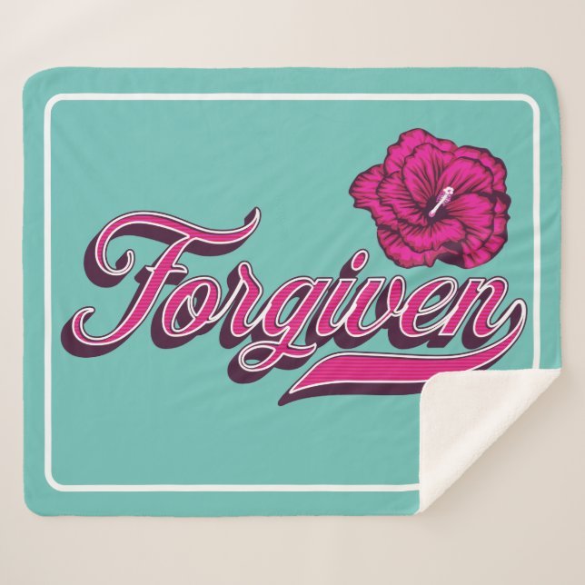 Cobertor Sherpa Hibiscus Sherpa Blanket (Frente (Horizontal))